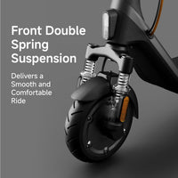 Segway Ninebot E2 Plus II Electric Scooter, 15.5 MPH, 16 Miles Max Range, Front Suspension, 8.1" Shock-Absorbing Tires, Dual Brakes, Scooter for Adults, UL-2272 2271 Certified - Volt-Edge Technologies®