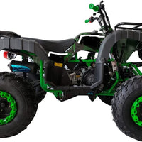 HHH 200cc ATV Quad Full Size ATV Full Big Size ATV for Adults Youth LED Lights Matching Rims and Automatic with Reverse (RED)