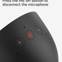 Amazon Echo Spot (newest model), Great for nightstands, offices and kitchens, Smart alarm clock with Alexa, Glacier White