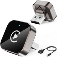 (2026 Upgraded) Wireless CarPlay Adapter for Apple iPhone＆Android, Small Size,Plug and Play,Fast and Stable Connection Wireless Adapter for CarPlay＆Android-No Latency to Screen