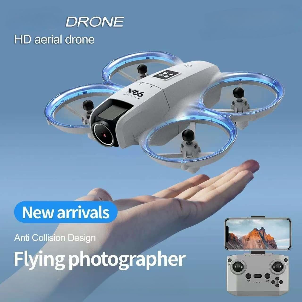 RC Small Drone with Dual Cameras, Propeller Guard, Altitude Hold, One-Key Takeoff, 3D Flips, 2 Batteries, Intelligent Obstacle Avoidance, Remote Control Helicopter Airplane, Hovering, APP Control, LED Lights, for Beginners FPV Palm Takeoff Mini Quadcopter