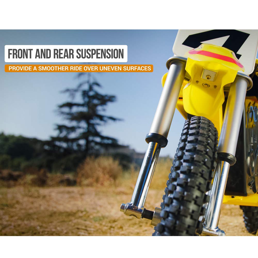 Razor MX650 Dirt Rocket Electric Motocross Off-Road Bike - Yellow