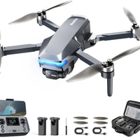 GPS Drone with Camera 4K for Adults, Under 249g, 45 Mins Flight, Beginner Foldable Drones with Brushless Motor, Auto Follow, Tap Fly, Circle Fly, One Key Start