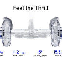 Segway Ninebot S2 Electric Self-Balancing Scooter - Master Your Commute w/t 11.2 mph Max. Speed, 21.7 Mi Range, 10.5” Off Road Tires, Compatible w/t Gokart Kit, UL-2272 Certified