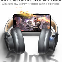 Picun B8 Bluetooth Headphones, 120H Playtime Headphone Wireless Bluetooth with 3 EQ Modes, Low Latency, Hands-Free Calls, Over Ear Headphones for Travel Home Office Cellphone PC Black - Volt-Edge Technologies®