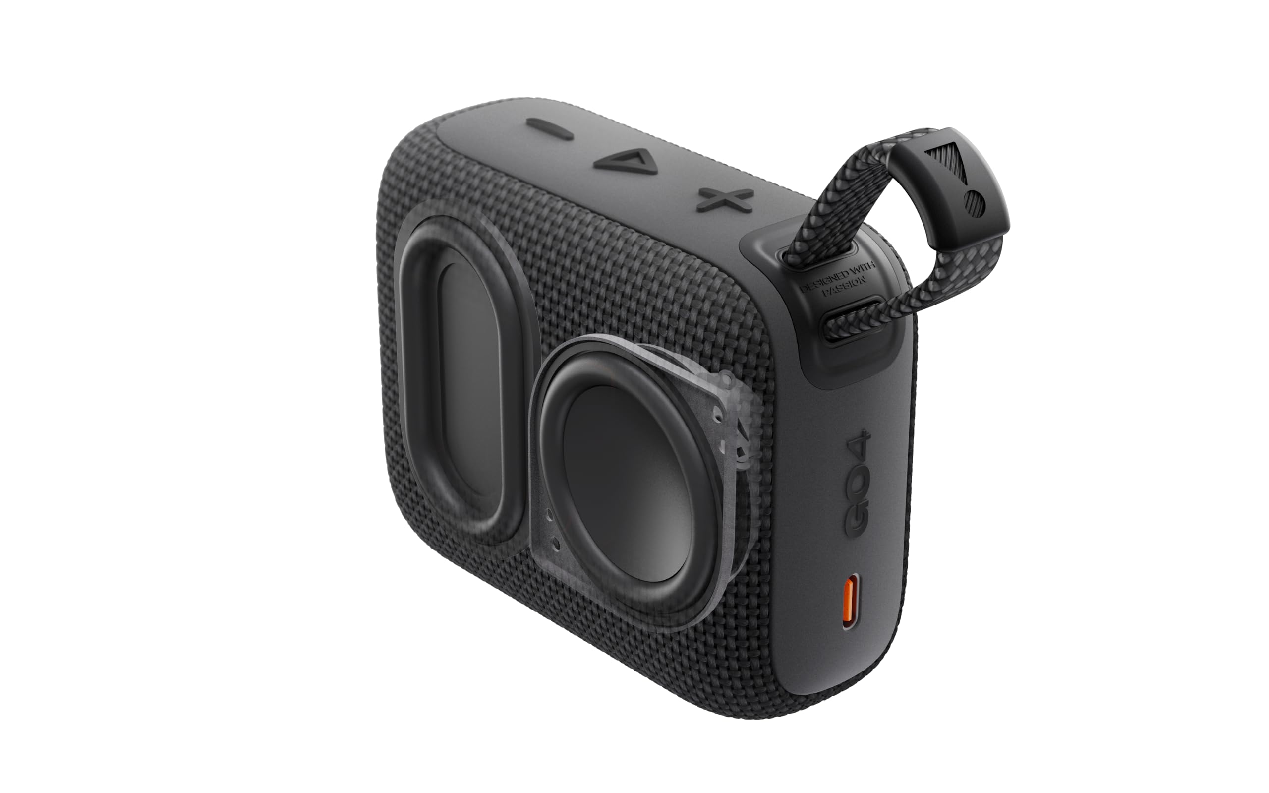 JBL Go 4 - Ultra-Portable, Waterproof and Dustproof Bluetooth Speaker, Big Pro Sound with Punchy bass, 7-Hour Built-in Battery, Made in Part with Recycled Materials (Black) - Volt-Edge Technologies®
