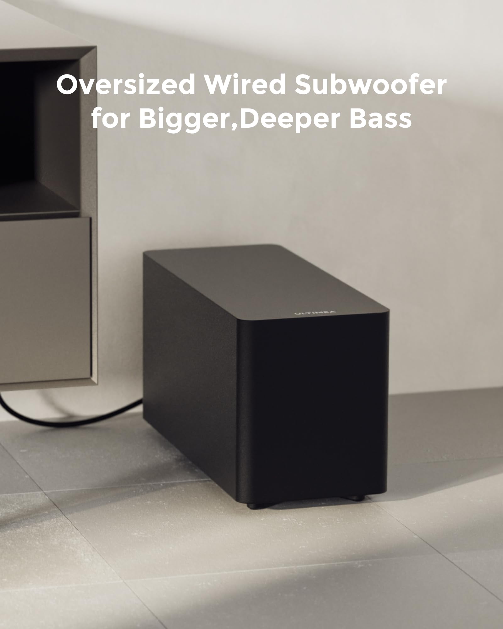 ULTIMEA 5.1CH Surround Sound Bar with Subwoofer, Dolby Atmos, VoiceMX, BassMX, APP, 300W Soundbar for Smart TV, Home Theater Surround Sound System for TV, BT 5.4, Poseidon M60 (2025 Model) - Volt-Edge Technologies®