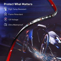 Govee Car Lights, Smart RGBIC Interior Car Lights with APP, Remote Control, LED Lights for Decor, DIY Mode and Multiple Scene Options, 2 Lines Design 72 LED Lights