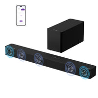 ULTIMEA 5.1CH Surround Sound Bar with Subwoofer, Dolby Atmos, VoiceMX, BassMX, APP, 300W Soundbar for Smart TV, Home Theater Surround Sound System for TV, BT 5.4, Poseidon M60 (2025 Model) - Volt-Edge Technologies®