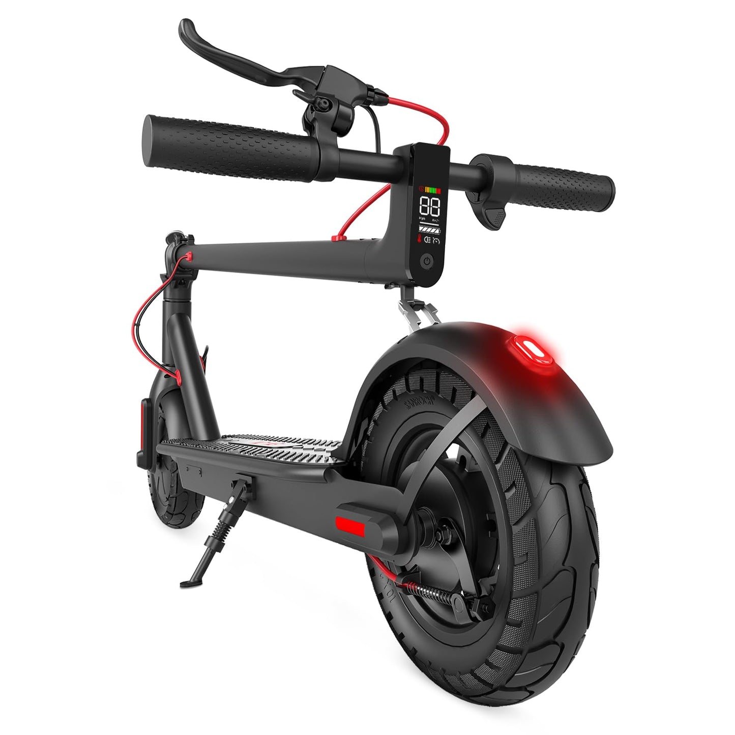 CYBERGOING Electric Scooter with 430W Peak Motor for Adults, 10" Shock Absorbing Tires, Up to 17-Mile Range & 19 MPH Speed Portable Folding Commuting E Scooter with Dual Breaking System - Volt-Edge Technologies®