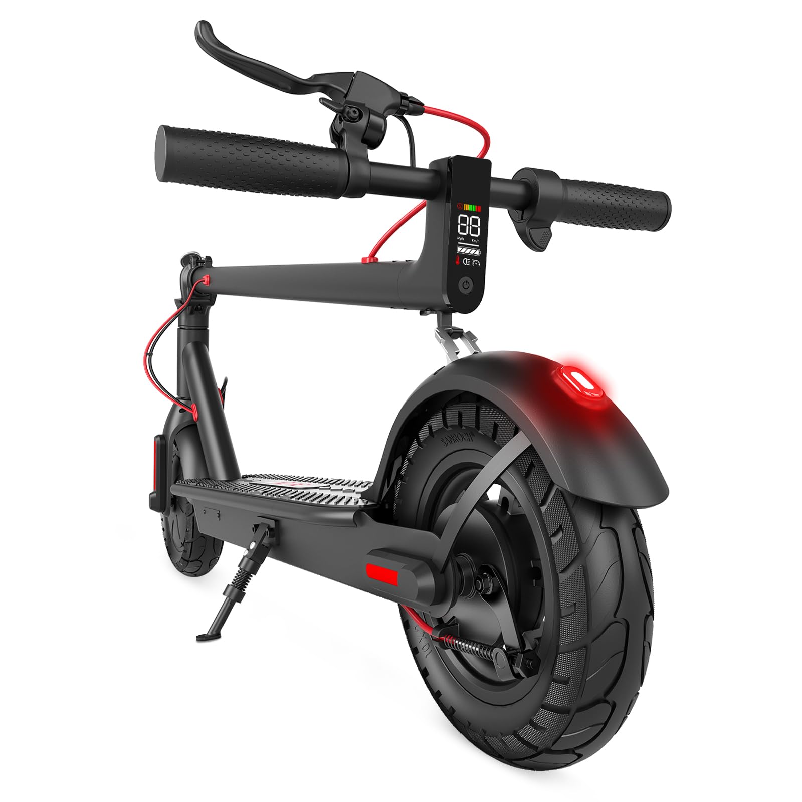 CYBERGOING Electric Scooter with 430W Peak Motor for Adults, 10" Shock Absorbing Tires, Up to 17-Mile Range & 19 MPH Speed Portable Folding Commuting E Scooter with Dual Breaking System - Volt-Edge Technologies®