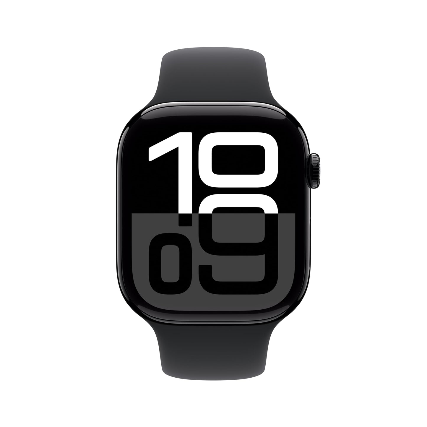 Apple Watch Series 10 [GPS 46mm case] Smartwatch with Jet Black Aluminum Case with Black Sport Band - M/L. Fitness Tracker, ECG App, Always-On Retina Display, Water Resistant