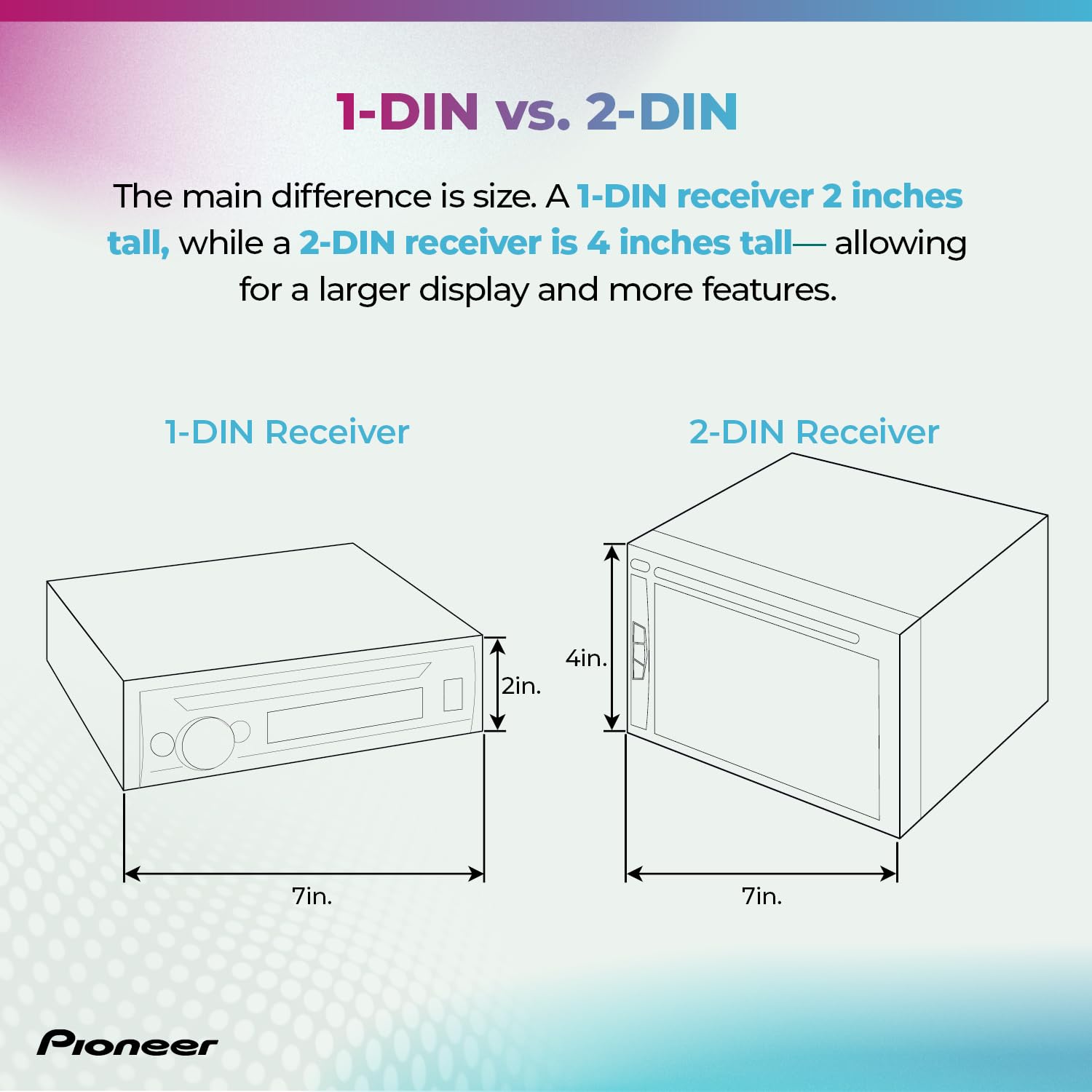 Pioneer MVH-S230BT 1-Din Digital Media Receiver – Bluetooth, USB, 50W x 4 Output, AM/FM Radio, iPhone/Android Compatible, Front/SW (Mono) Selectable RCA Output