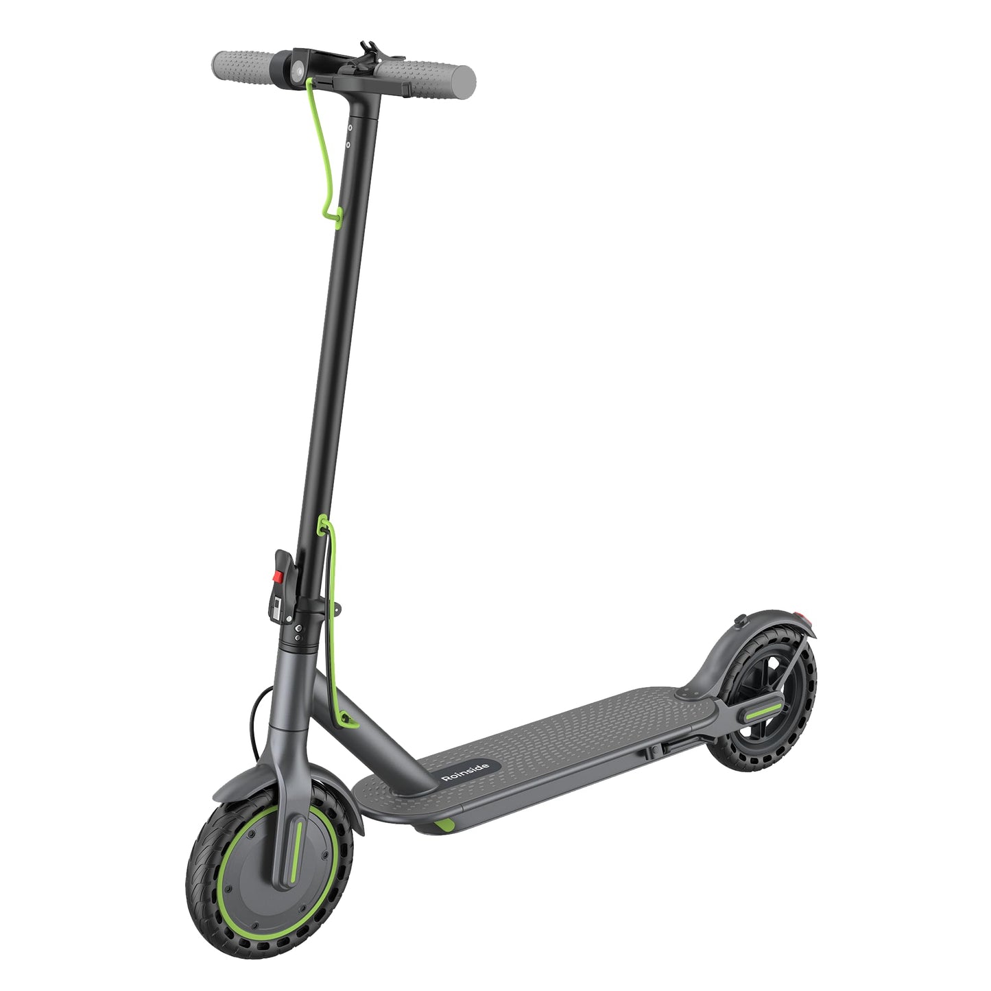 Roinside Electric Scooter for Adults - 8.5" Solid Tires, 350W Motor, Up to 19 MPH and 15 Miles Long-Range Commuting Folding E-Scooter with Dual Braking System and Smart App