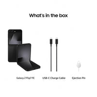 Samsung Galaxy Z Flip7 FE Cell Phone, 256GB AI Smartphone, Unlocked Android, Long Battery Life, 2025, US 1 Yr Manufacturer Warranty, Black