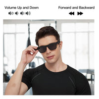 OhO Smart Glasses,Polarized Sunglasses with Bluetooth Speaker,Athletic/Outdoor UV Protection and Voice Control,Unisex (Grey Lens)