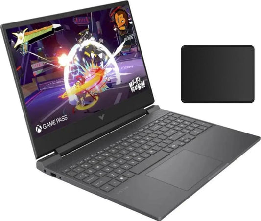 HP Victus 15.6" 144Hz Full HD Gaming Laptop | AMD Ryzen 7 7445HS |NVIDIA GeForce RTX 4050|Copilot |Backlit| 16GB RAM DDR5 | 512GB SSD |Mica Silver |Windows 11 Home |Bundle with Mouse Pad