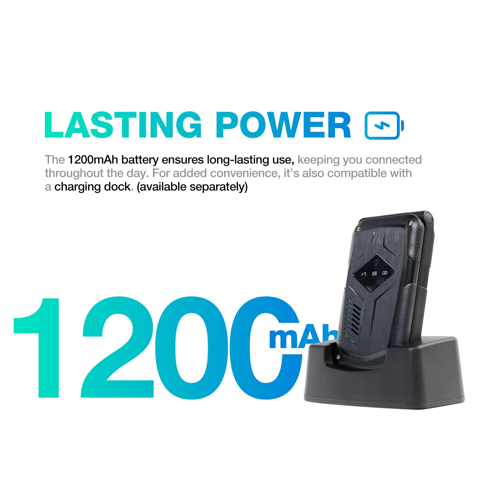 AGM M10 Rugged Basic Flip Phone, 4G Feature Cell Phone, Simple Mobile Phones, Waterproof & Drop-Proof, Pocket-Sized, SOS Button, Speed Dial, 98dB Speaker, Large Fonts & Big Buttons, for T-Mobile ONLY