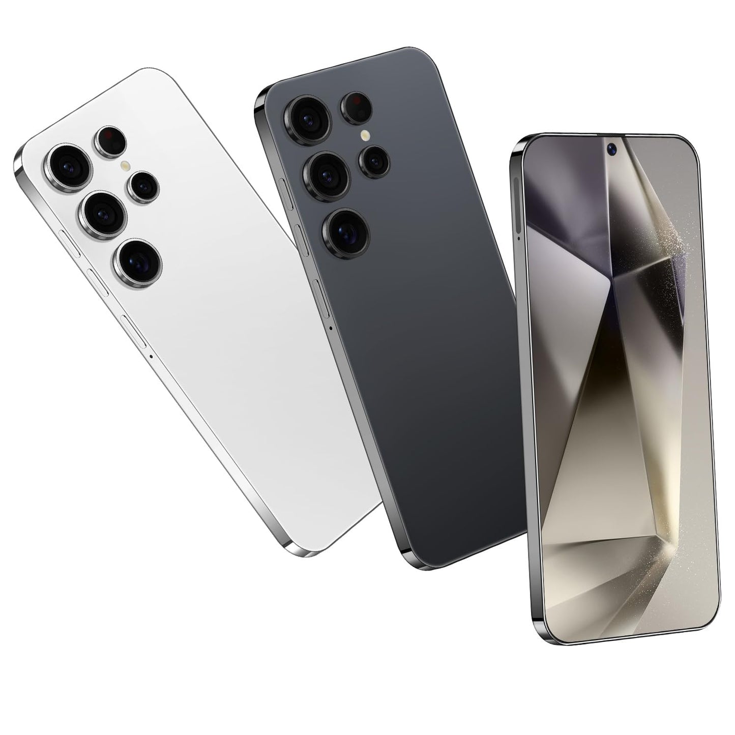 XUANMEIKE Unlocked Phone S24 Ultra Android Phone 8-core 8GB+256GB Cell Phone 7 inch HD Screen Mobile Phone 108MP+48MP Camera 6800 mAh Battery 5G Dual SIM (Titanium Black)