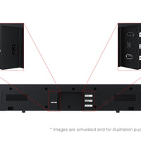 Samsung B-Series Soundbar HW B400F 2.0 ch Soundbar with Built in Subwoofer (2025 Model) One Remote Control, Surround Sound Expansion, Voice Enhance Mode - Volt-Edge Technologies®