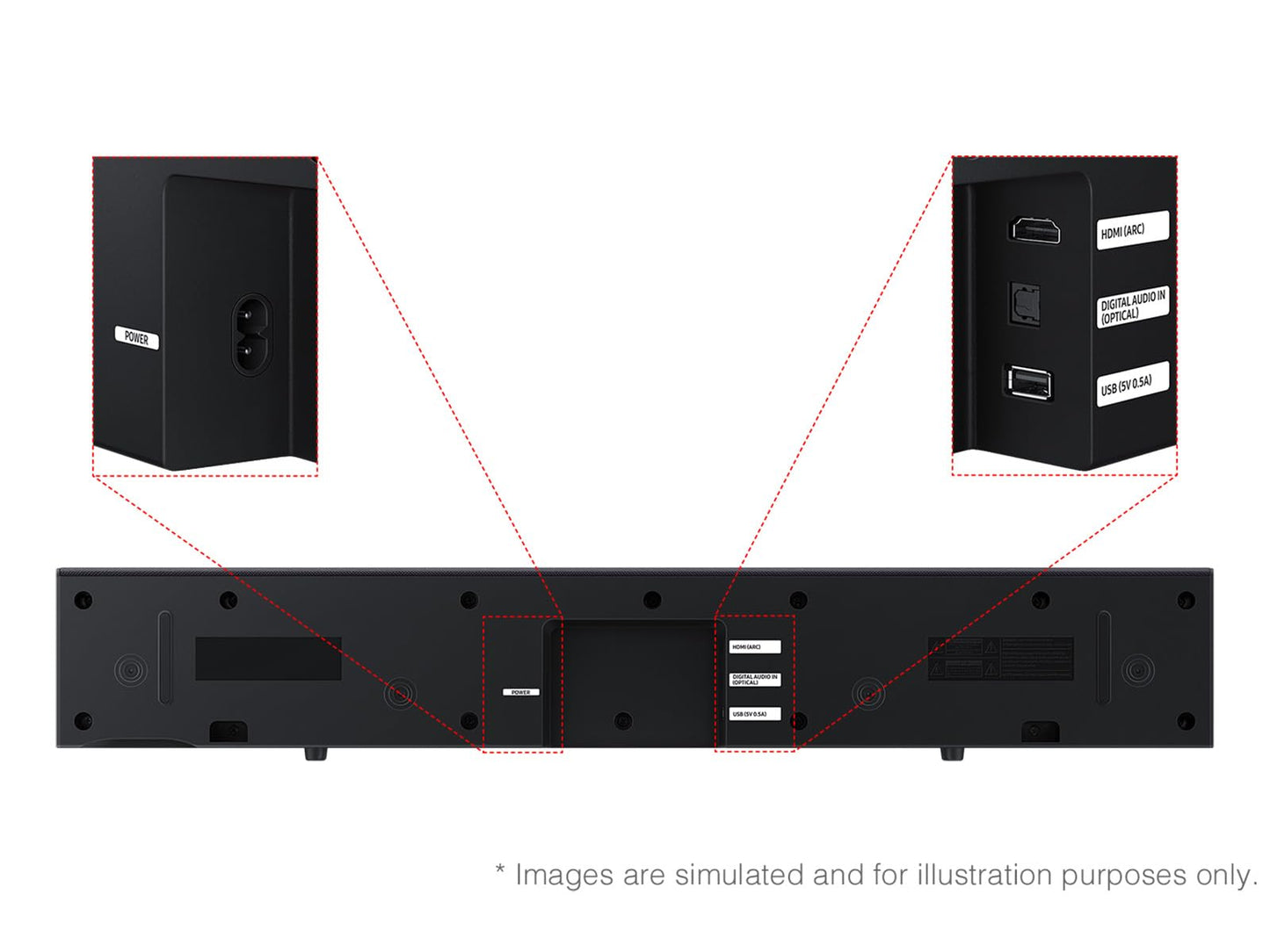 Samsung B-Series Soundbar HW B400F 2.0 ch Soundbar with Built in Subwoofer (2025 Model) One Remote Control, Surround Sound Expansion, Voice Enhance Mode - Volt-Edge Technologies®