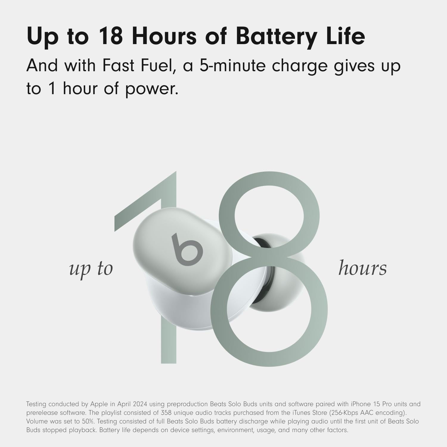 Beats Solo Buds - Wireless Bluetooth Earbuds | 18 Hours of Battery Life | Apple & Android Compatibility | Built-in Microphone - Matte Black