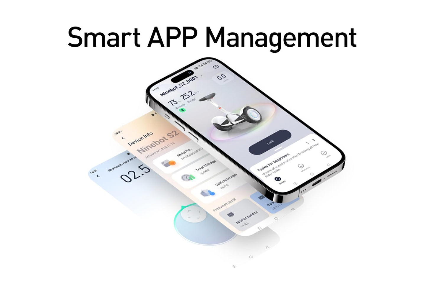 Segway Ninebot S2 Electric Self-Balancing Scooter - Master Your Commute w/t 11.2 mph Max. Speed, 21.7 Mi Range, 10.5” Off Road Tires, Compatible w/t Gokart Kit, UL-2272 Certified
