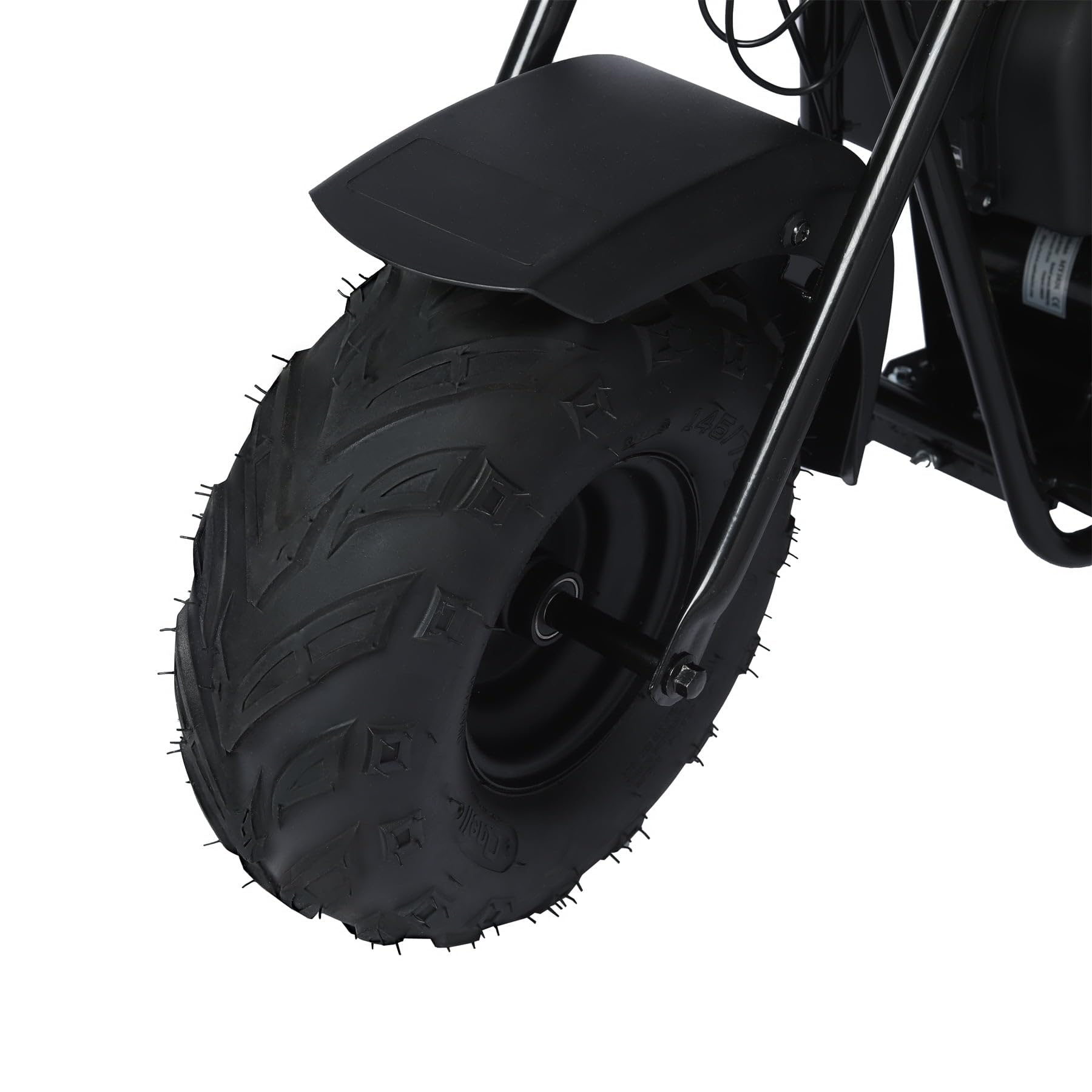 Track Seven 36V Electric Mini Dirt Bike, 1000W Motor Powered Motorcycle, 14.5" Tires, Up to 22 MPH, 2 Hanging Bags, Supports Up to 185 lbs, for Adults and Kids