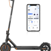 Electric Scooter for Adults, Max Speed 19 MPH, Up to 12 Miles Range, 350W Motor Adult E-Scooter, 8.5" Solid Tire, Foldable Scooter with Dual Braking, Smart APP, Light Control for Campus, Commuter - Volt-Edge Technologies®