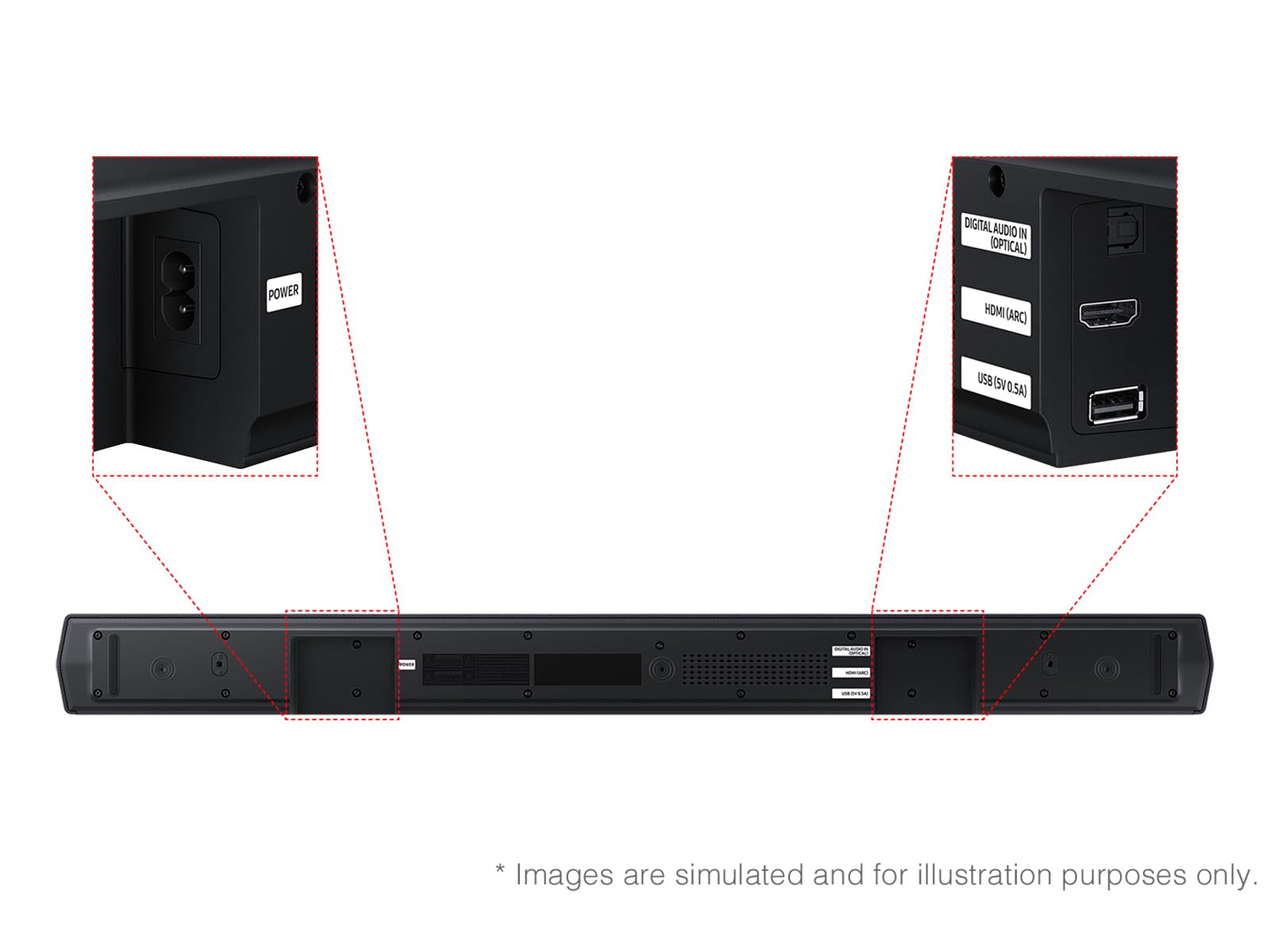 Samsung B-Series Soundbar HW-B550F 2.1 ch DTS Virtual:X Soundbar with Subwoofer (2025 Model) Voice Enhance Mode, Bass Boost, Adaptive Sound - Volt-Edge Technologies®