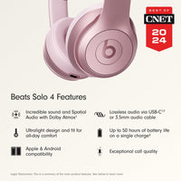 Beats Solo 4 - Wireless Bluetooth On-Ear Headphones, Apple & Android Compatible, Up to 50 Hours of Battery Life - Matte Black