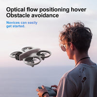 RC Small Drone with Dual Cameras, Propeller Guard, Altitude Hold, One-Key Takeoff, 3D Flips, 2 Batteries, Intelligent Obstacle Avoidance, Remote Control Helicopter Airplane, Hovering, APP Control, LED Lights, for Beginners FPV Palm Takeoff Mini Quadcopter