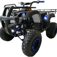 HHH 200cc ATV Big Utility 4 wheeler Adults Youth quad with Automatic Transmission Reverse, LED Headlight, Matching Rims, Big 23/22 inches Wheels CT-200-1 (Blue)