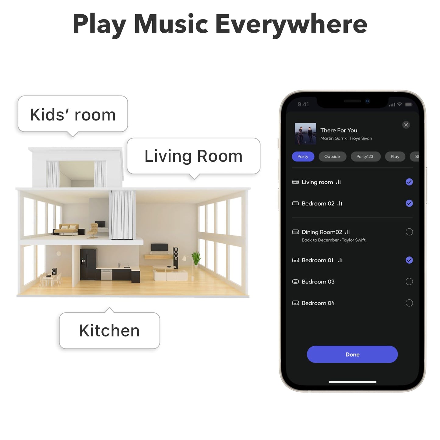 WiiM Mini AirPlay 2 Wireless Audio Streamer, Multiroom Stereo, Preamplifier, Works with Alexa and Siri Voice Assistants, Stream Hi-Res Audio from Amazon Music, Tidal and More