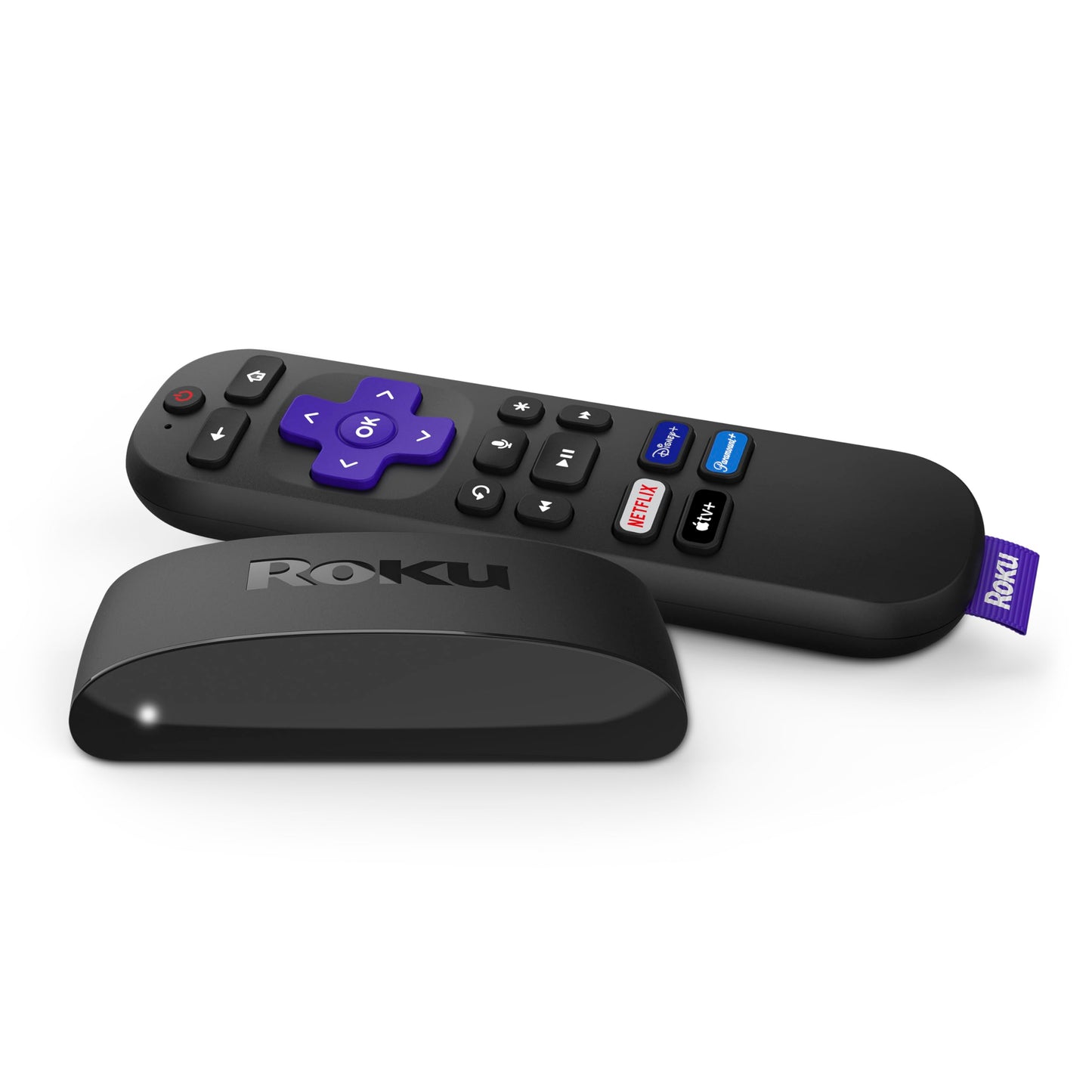 Roku Express 4K+ | Roku Streaming Device 4K/HDR with Voice Remote, Free & Live TV