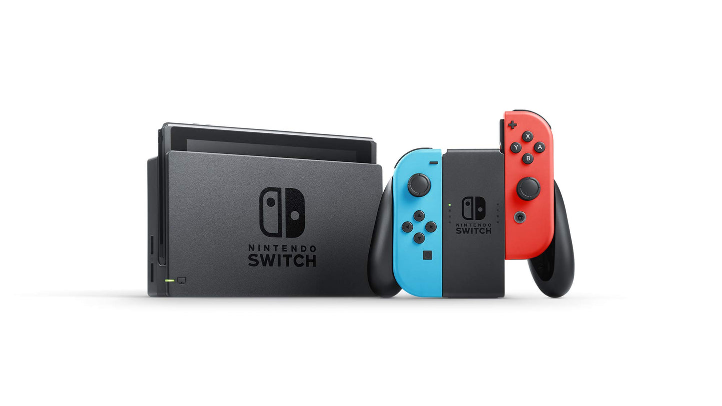 Nintendo Switch – OLED Model w/Neon Red & Neon Blue Joy-Con