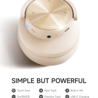 Picun B8 Bluetooth Headphones, 120H Playtime Headphone Wireless Bluetooth with 3 EQ Modes, Low Latency, Hands-Free Calls, Over Ear Headphones for Travel Home Office Cellphone PC Black - Volt-Edge Technologies®