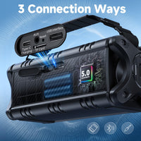 W-KING Bluetooth Speaker, 90W Max Portable Outdoor Speaker Loud, IPX6 Waterproof/50W Deep Bass Subwoofer/40H/EQ/Dual Pairing/TF/AUX, Large Boombox Speakers Bluetooth Wireless for Party/Beach/Jobside - Volt-Edge Technologies®