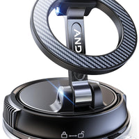 ANDERY Car Phone Holder for Magsafe [78+LBS Strongest Suction & 2400gf Magnetic] 360° Adjustable Car Phone Mount, Phone Holders for Your Car for iPhone 17 Pro Max 16 15 14 13 12 Air Plus, Carbon Fiber