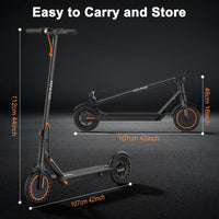 VOLPAM Electric Scooter, 350W/500W, 8.5"/10" Tires, 12/21/28 Miles Range, 16/19/22Mph, Folding E-Scooter with Dual Braking (8.5''-12Miles-350W) - Volt-Edge Technologies®