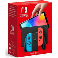 Nintendo Switch – OLED Model w/Neon Red & Neon Blue Joy-Con