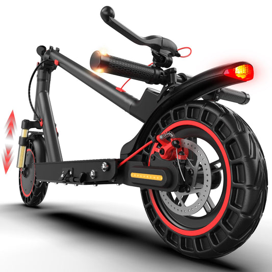 Electric Scooter Adults, 1200W Motor, E-Scooters Up to 31Miles Range,11" Off-Road/All Terrain Tire Scooter with Dual Suspension & Side Light