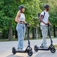 NIU Electric Scooter for Adults - Front Suspension, 600W Max Power, 18 Miles Range, Max Speed 17.4MPH, 9.5'' Pneumatic Tires, Dual Brakes, Easy Folding Portable Commuting Escooter, UL Certified