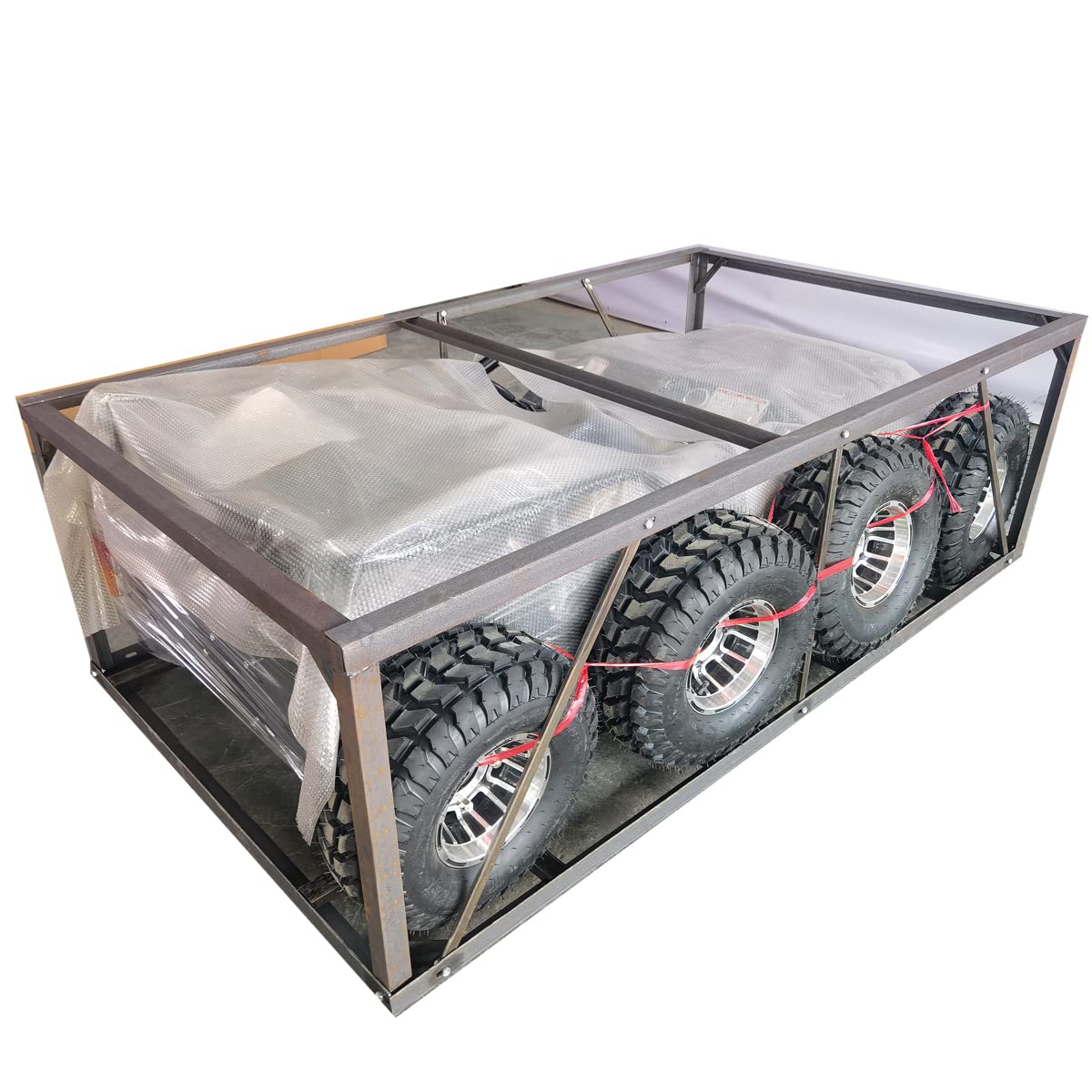 X-PRO 125cc Go Kart with 3-Speed Semi-Automatic Transmission w/Reverse, Big 18" Aluminium Rim Wheels! (Red)