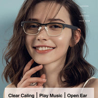 Smart Glasses,Bluetooth Glasses for Men Women with Anti-Blue Light&UV400 Lenses,Audio Eyewear with Bluetooth Speakers,Music Playback&Hands-Free Calling,Touch&Voice Assistant,for Indoor&Outdoor