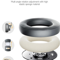 Picun B8 Bluetooth Headphones, 120H Playtime Headphone Wireless Bluetooth with 3 EQ Modes, Low Latency, Hands-Free Calls, Over Ear Headphones for Travel Home Office Cellphone PC Black - Volt-Edge Technologies®