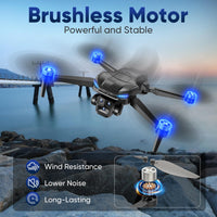 Naseto GPS Drone with 4k camera for adults,4.5’’ LCD Screen Controller, Brushless Motor, 60-Min Flight Time with 2 Batteries, SD Card Included, 5G FPV Quadcopter with Auto Return, Gift for Beginners