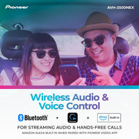 Pioneer AVH-3500NEX 7" Motorized Touchscreen, Single Din – Wired Apple CarPlay & Android Auto, Bluetooth, Backup Camera, HD Radio, SiriusXM, FLAC, Hi-Volt RCA