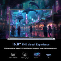 ZOLWAYTAC 16" Inch Laptops, Win 11Computer Laptop Gaming,16GB RAM 512GB SSD,N100 CPU(Up to 3.4GHz,12th),with WiFi/BT,Backlit Keyboard,5000mAh,Support Type C Charging,for Gaming,Business,Silver Gray