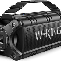 W-KING Bluetooth Speaker, 90W Max Portable Outdoor Speaker Loud, IPX6 Waterproof/50W Deep Bass Subwoofer/40H/EQ/Dual Pairing/TF/AUX, Large Boombox Speakers Bluetooth Wireless for Party/Beach/Jobside - Volt-Edge Technologies®